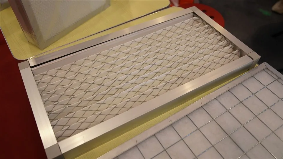 Bảng điều khiển tùy chỉnh xếp nếp trước 20 * 20 * 1 24*24 * 1 Bộ lọc kim loại khung nhôm có thể giặt bằng không khí